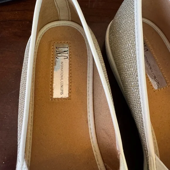 INC Silver Rhinestone Slip-On Sneakers - Picture 7 of 9